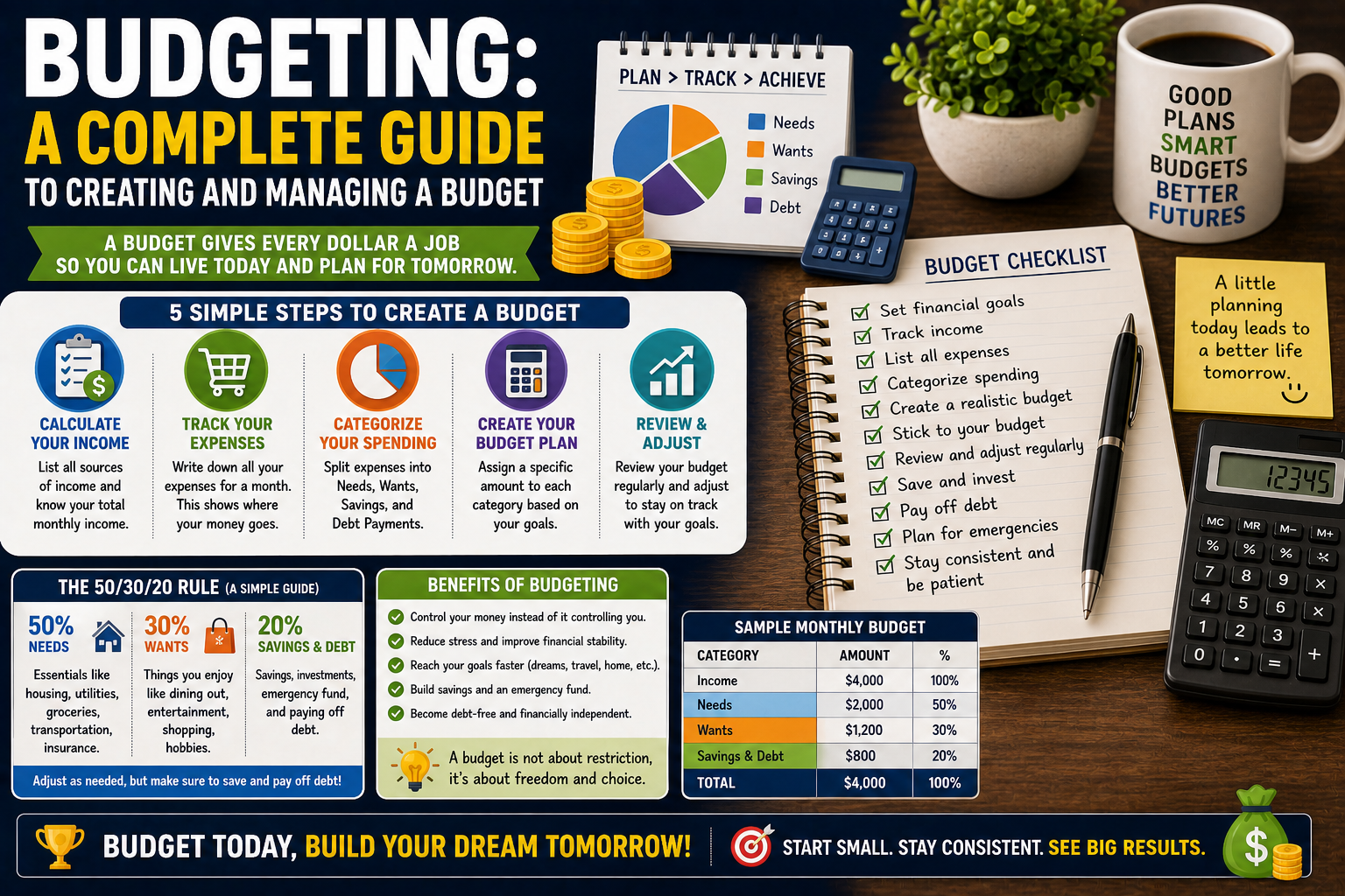 Budgeting: A Complete Guide to Creating and Managing a Budget