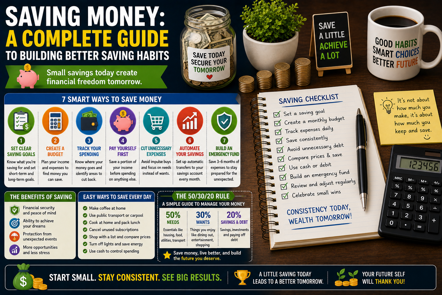 Saving Money: A Complete Guide to Building Better Saving Habits